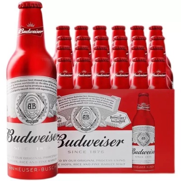 百威啤酒高档经典小瓶铝罐355ml*24