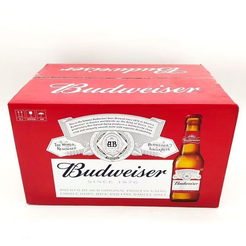 百威啤酒275ml*24瓶百威小瓶啤酒小支玻璃瓶装