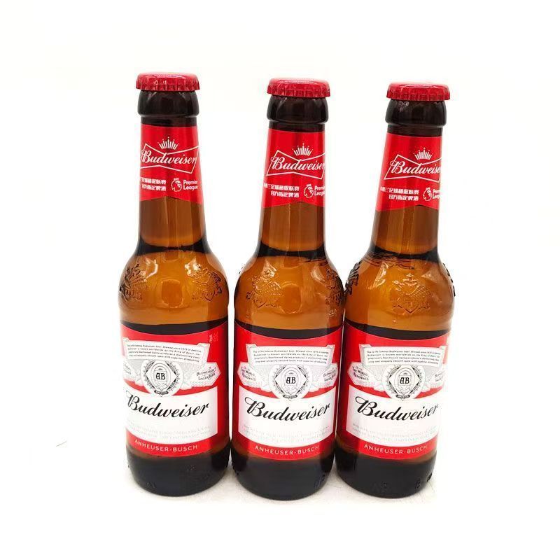 百威啤酒275ml*24瓶百威小瓶啤酒小支玻璃瓶装