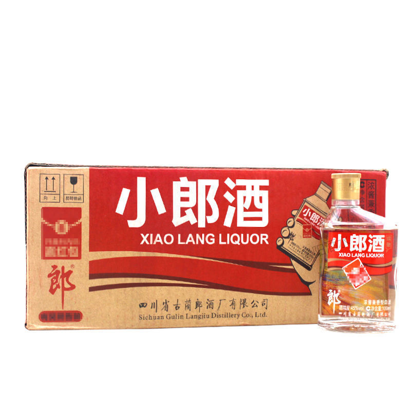 四川经典小郎酒歪嘴45度浓酱兼香型100ml*24瓶纯粮小酒