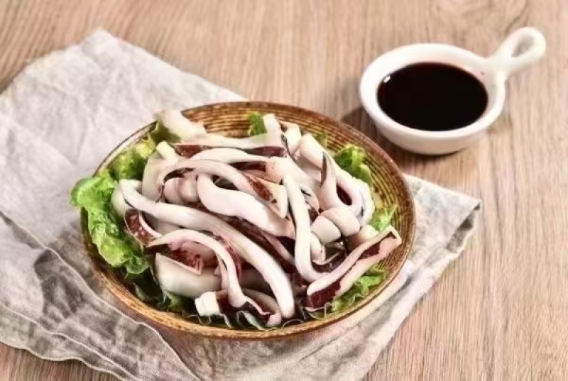 新鲜鲜切鱿鱼条鱿鱼耳鱿鱼丝批发新鲜速冻无冰衣原汁餐饮必备