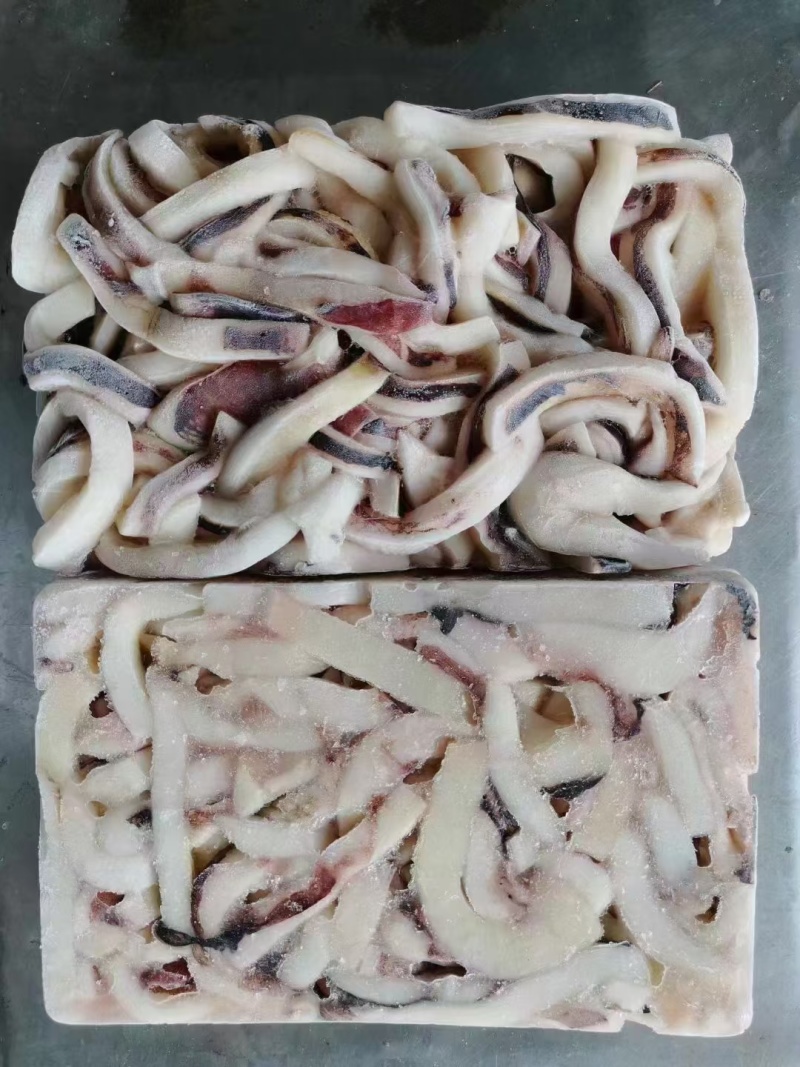 新鲜鲜切鱿鱼条鱿鱼耳鱿鱼丝批发新鲜速冻无冰衣原汁餐饮必备