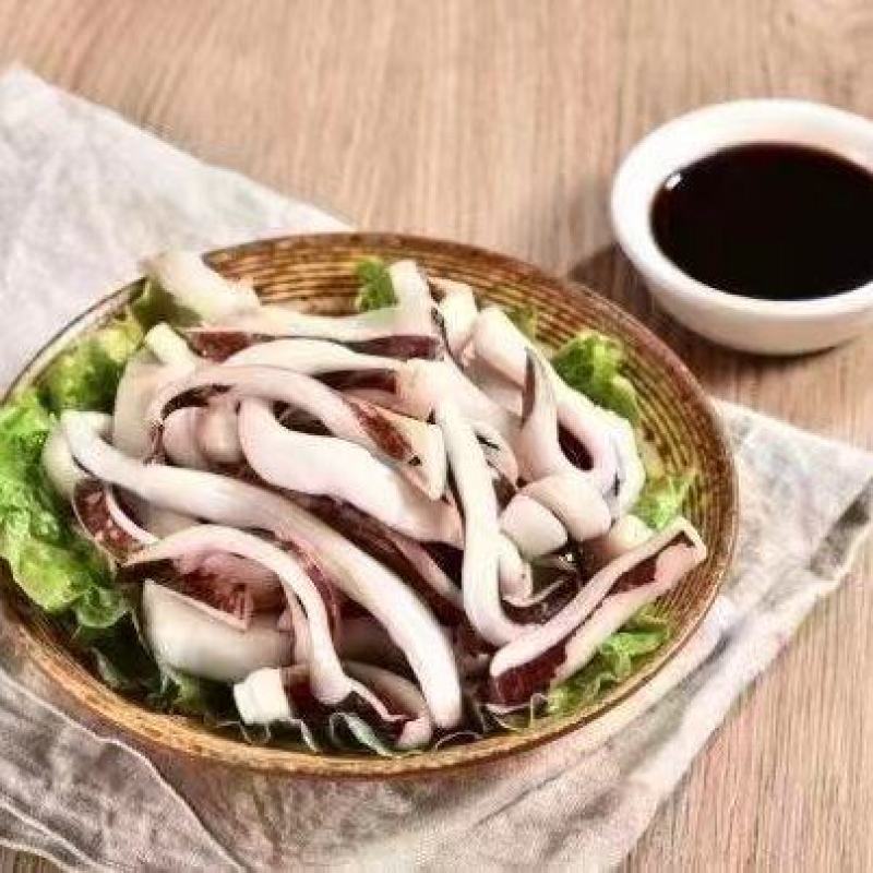新鲜鲜切鱿鱼条鱿鱼耳鱿鱼丝批发新鲜速冻无冰衣原汁餐饮必备