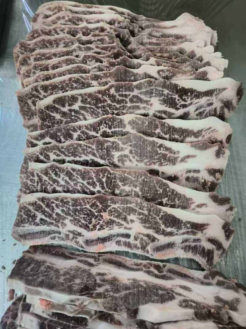 原包装雪花牛仔骨20斤新鲜冷冻原切铁板牛排烤肉食材商用可