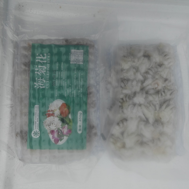 冷冻海菊花墨鱼仔头500g酒店海鲜水产烧烤半成品大排档食