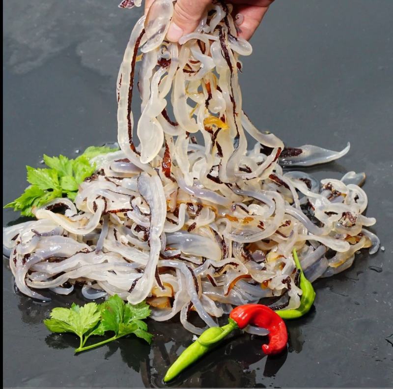 海蜇丝（净重九斤）野生红太阳海蜇皮丝山东工厂直发