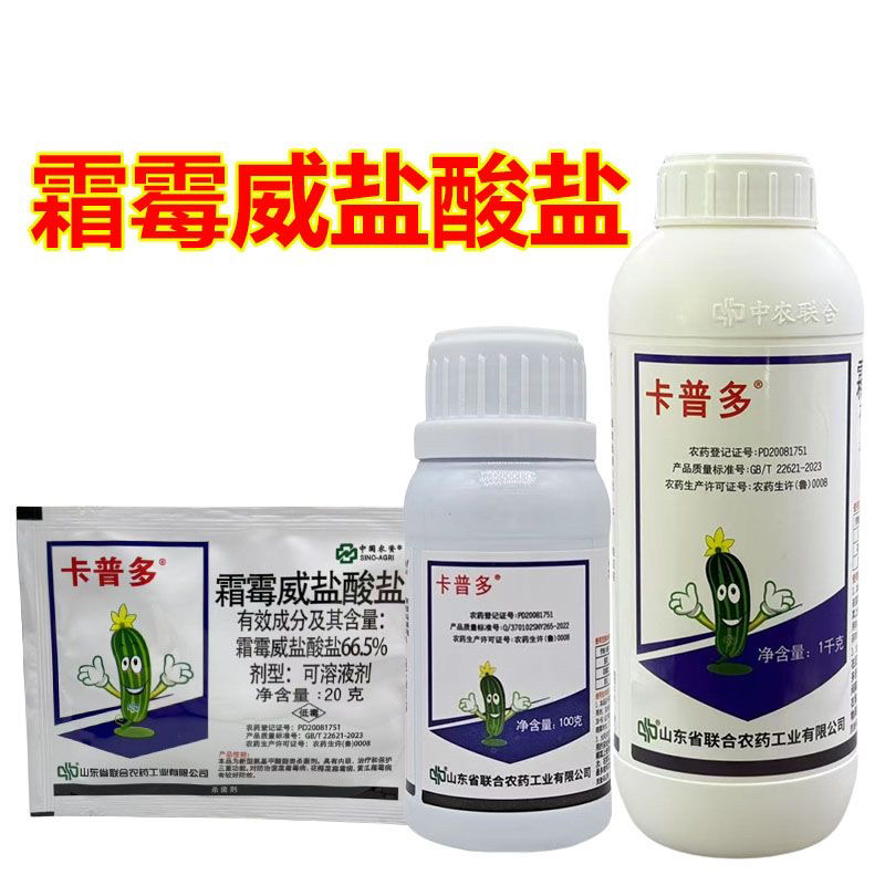 卡普多66.5%霜霉威盐酸盐菠菜黄瓜霜霉病杀菌剂