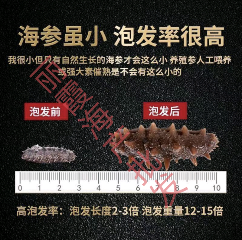 批发淡干海参刺参辽刺参，淡干小海参干货，非即食海参