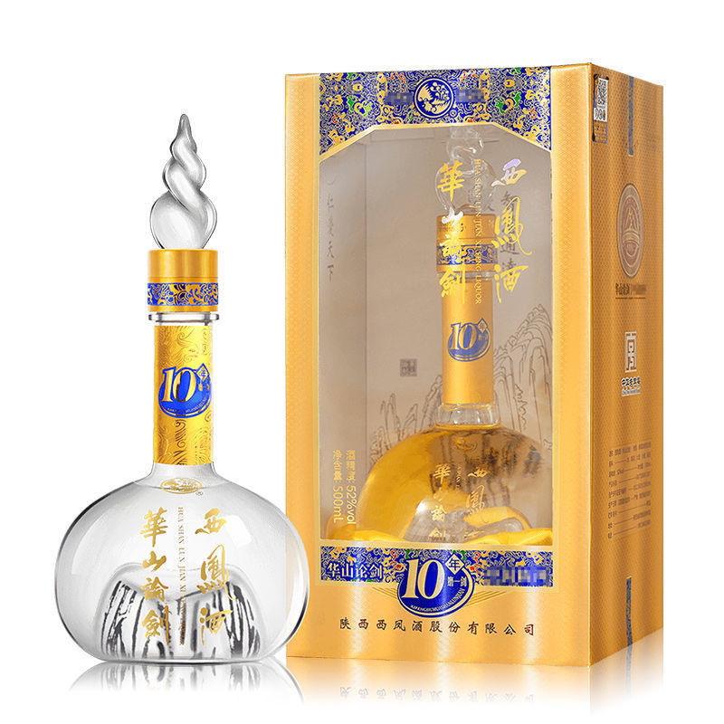 西凤酒华山论剑10珍藏版52度凤香型白酒500ml*6瓶