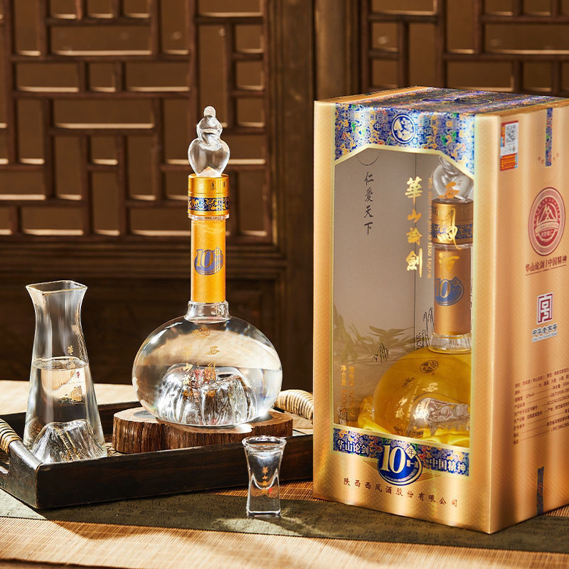 西凤酒华山论剑10珍藏版52度凤香型白酒500ml*6瓶