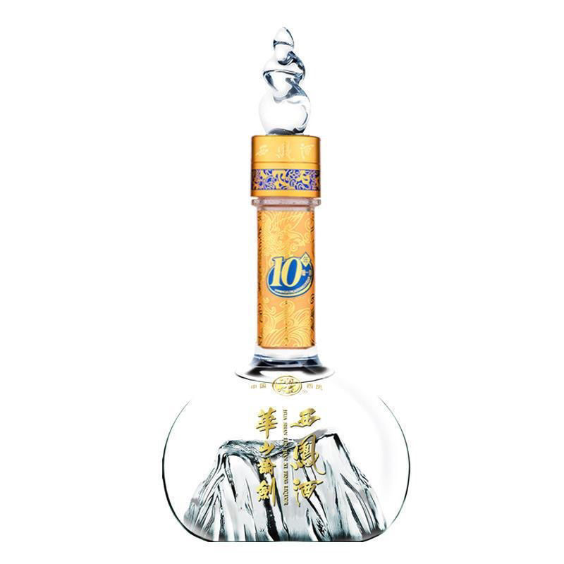 西凤酒华山论剑10珍藏版52度凤香型白酒500ml*6瓶