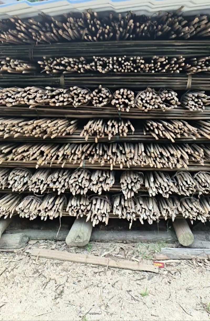 产地批发价精品实心铁厘竹用途小用工艺菜架中用撑树大用搭棚