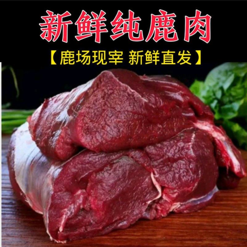 【鹿腿肉】东北现杀梅花鹿腿肉吉林白山临江市大块鹿肉冷链包邮