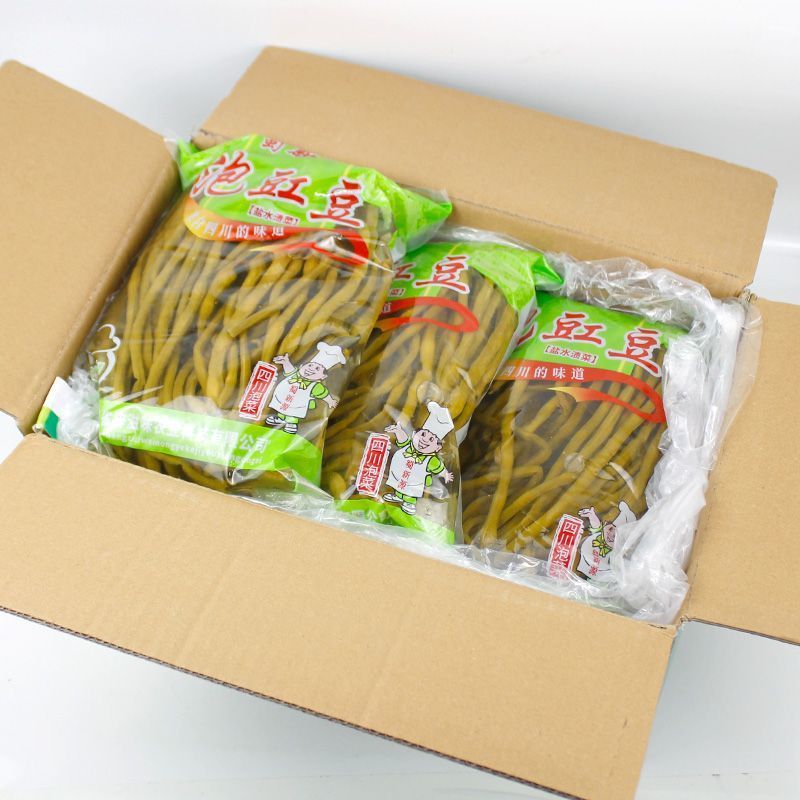 10送1蜀新源酸豆角2kg*6袋，整箱大包装商用餐饮装