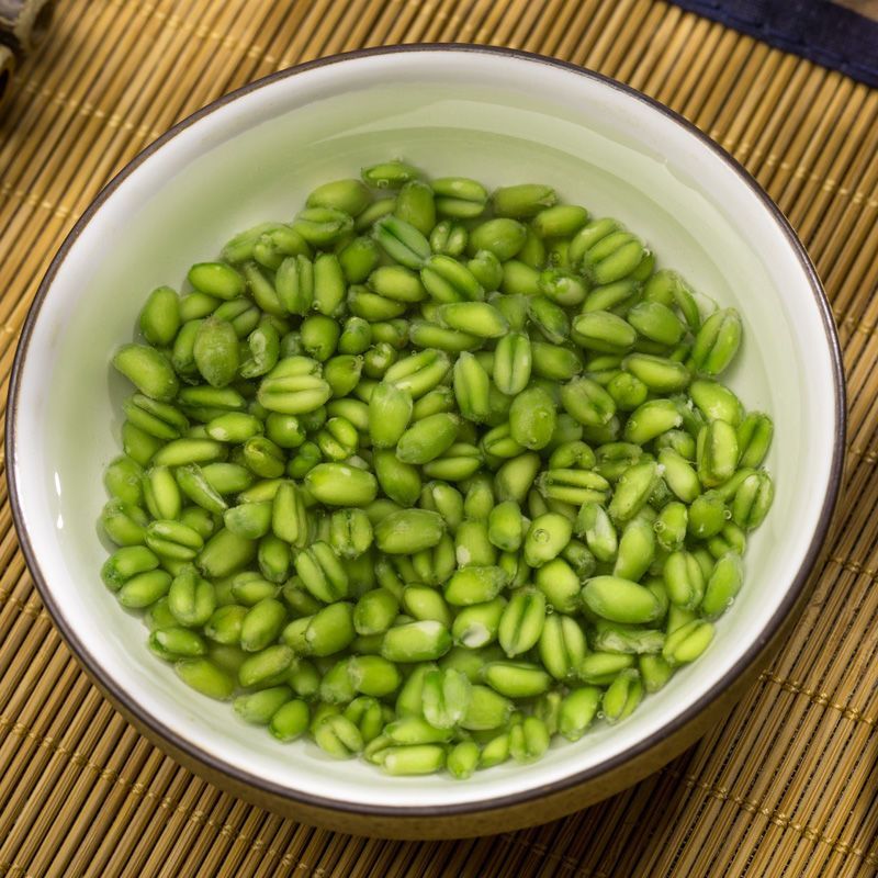 青麦仁初级农产品小时候的味道麦仁绿小麦