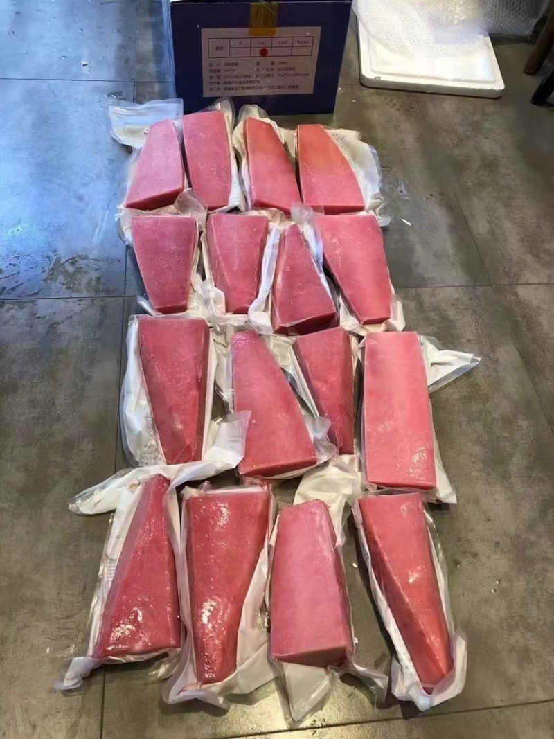 金枪鱼块金枪鱼排金枪鱼条自助餐食材金枪鱼肉海鲜批发海鱼