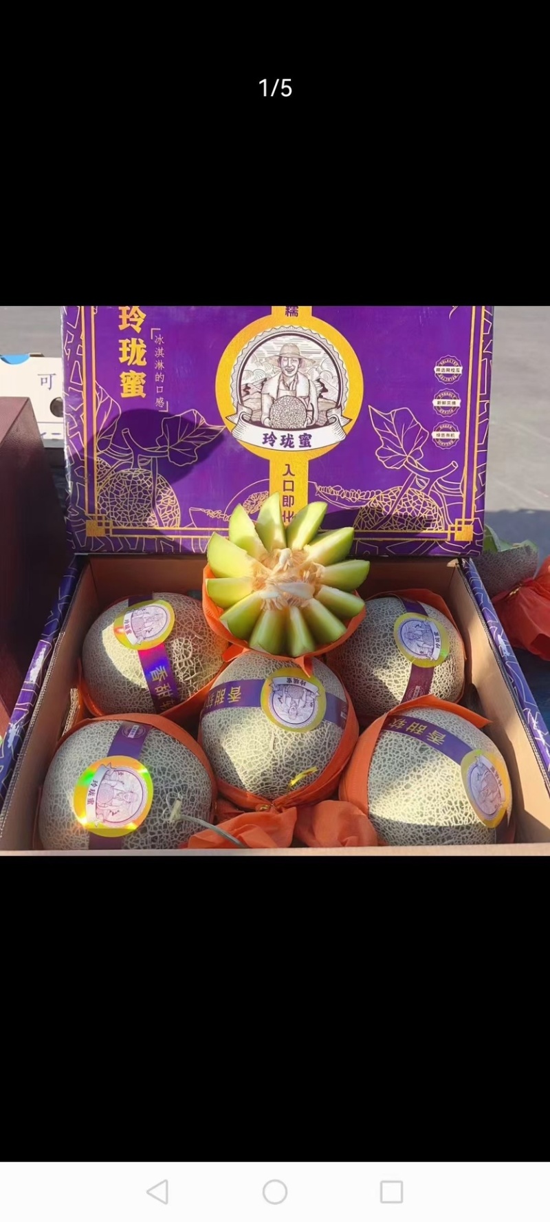玫珑密瓜对接各大超市电商海南哈密瓜网纹瓜欢迎订购