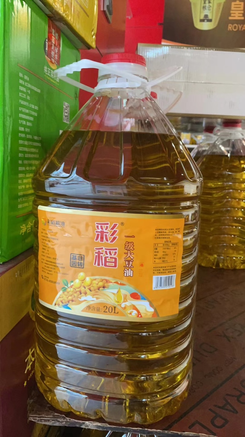 非转基因大豆油20L彩稻厂家直销量大优惠湖南湘菜餐饮学校