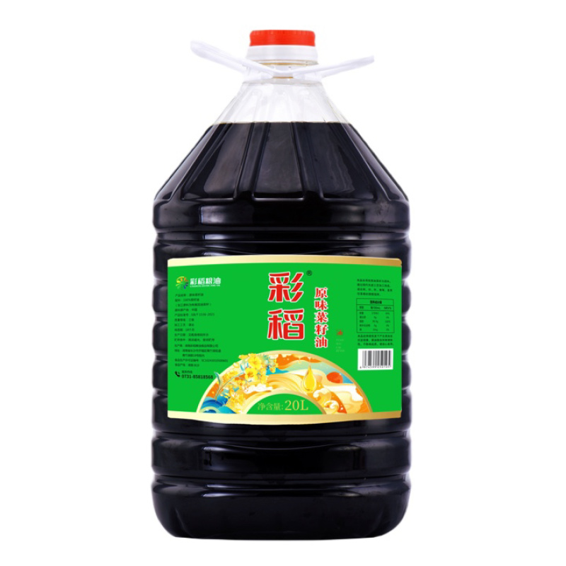 菜籽油20L非转基因物理压榨彩稻厂家直销学校餐饮湘菜
