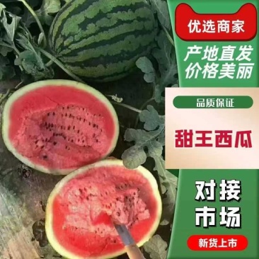 云南甜王西瓜产地直销，双红壤，一手货源，代发全国