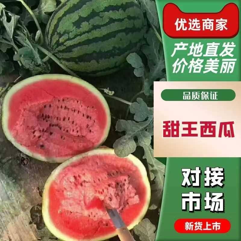云南甜王西瓜产地直销，双红壤，一手货源，代发全国
