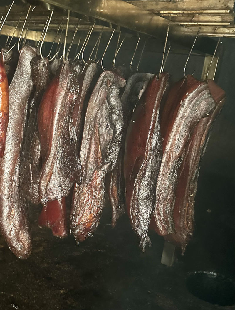 柴香腊肉农家柴火烟熏
