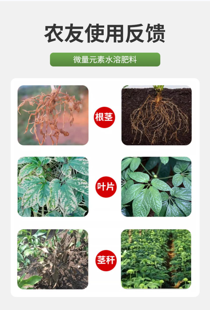 锐护药材用肥料微量元素水溶肥料人参三七党参当归药材用肥