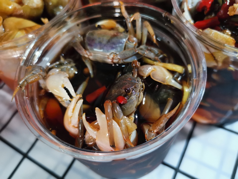 醉蟹，纯手工制作无任何添加剂