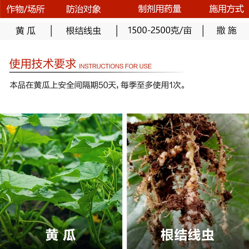 威远钓线10.5%阿维噻唑膦颗粒剂根结线虫根瘤病杀线虫药