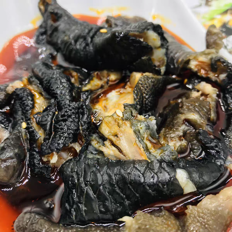 盐帮小子麻辣无骨黑鸡爪脱骨乌骨凤爪即食红油商用去骨黑