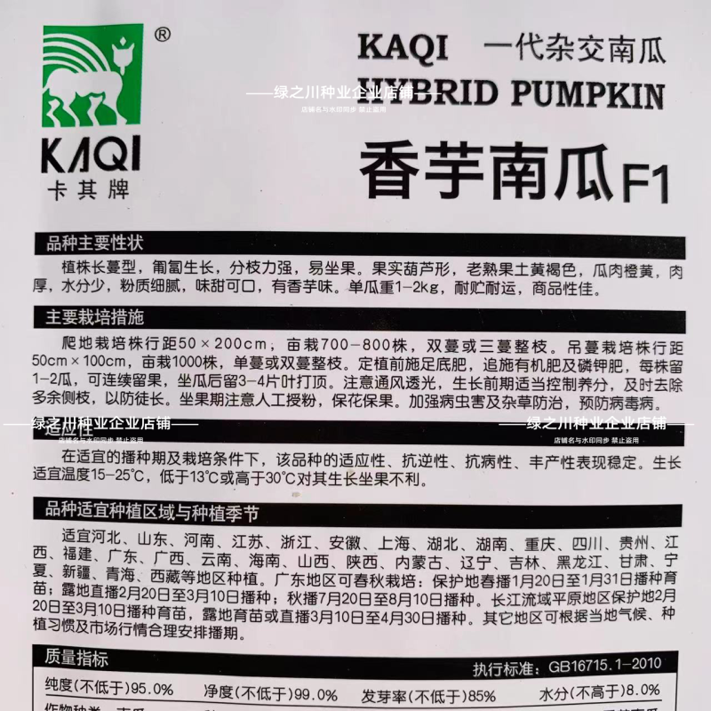 香芋南瓜种子粉面香芋味浓南瓜种籽榄核形基地专用坐果多