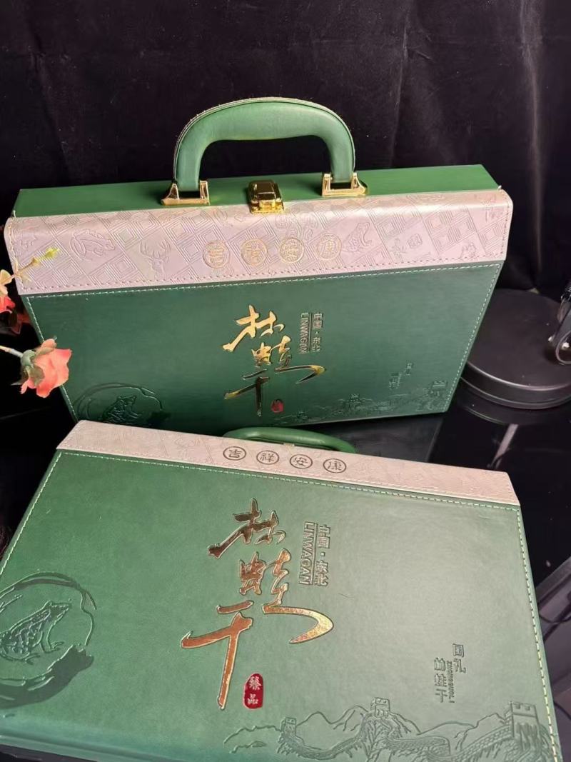 林蛙干高档皮礼盒20支款