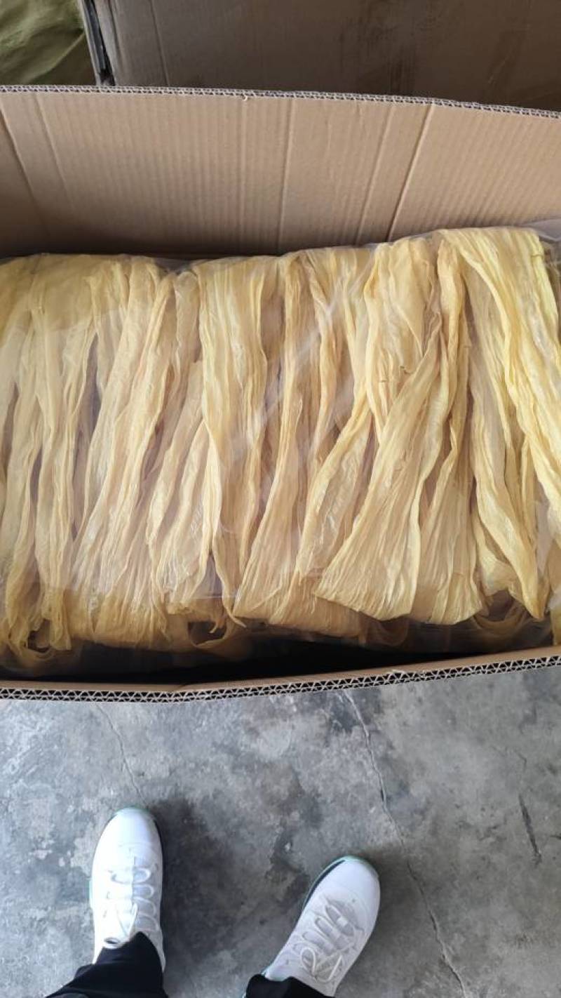 新鲜手工柴火腐竹，营养丰富蛋白高，现做现卖