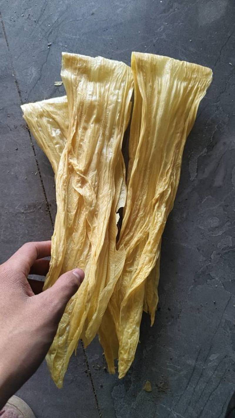 新鲜手工柴火腐竹，营养丰富蛋白高，现做现卖
