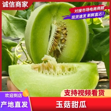 【推荐】冰清玉菇甜瓜大量上市中实力代办可视频看货全国发货