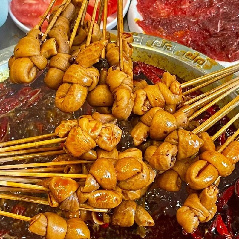 猪小肠冒节子卤小肠卤冒节子全熟卤味餐饮火锅食材