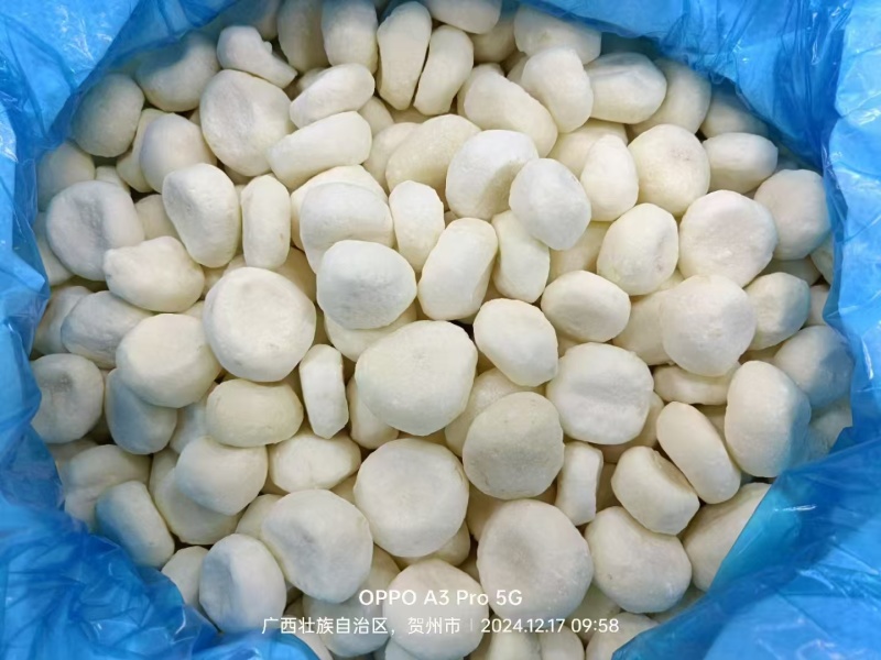 厂家批发速冻优品白马蹄，口感好清甜爽脆化渣，库存100吨