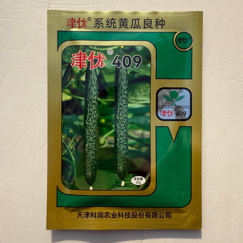 津优409黄瓜种子春夏秋陆地油亮黄瓜良种露地