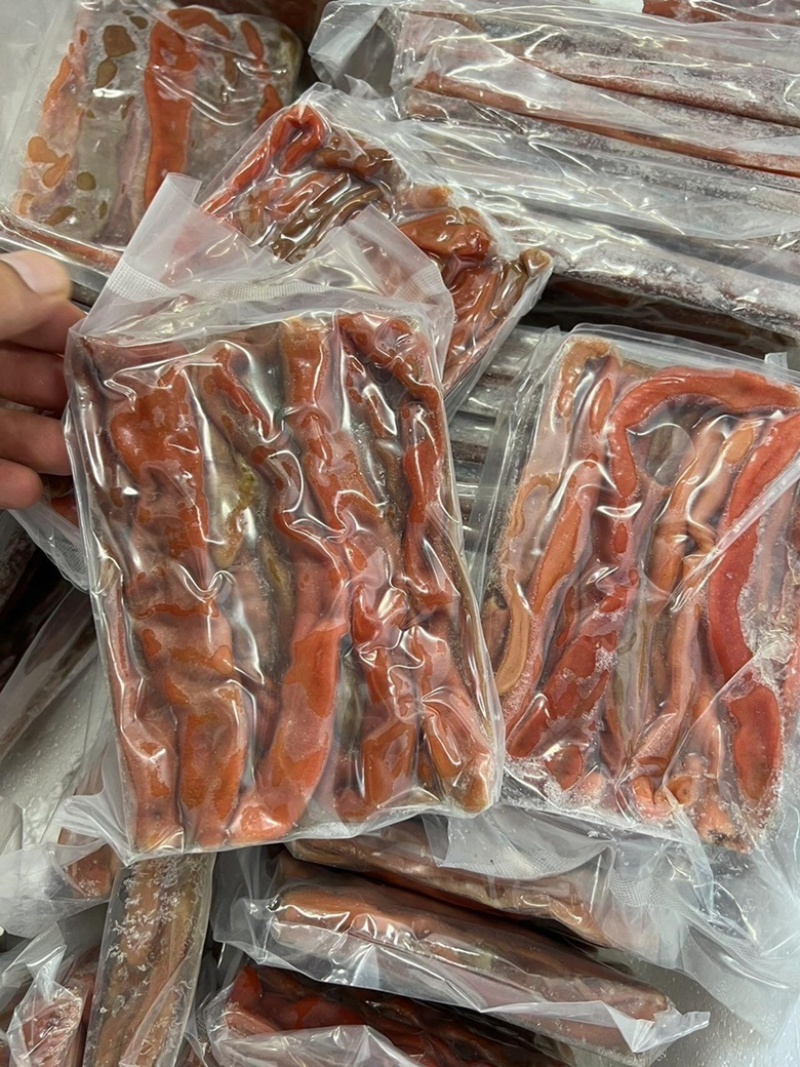拍下发3袋活冻红海肠200g/袋去头去尾去内脏顺丰包邮
