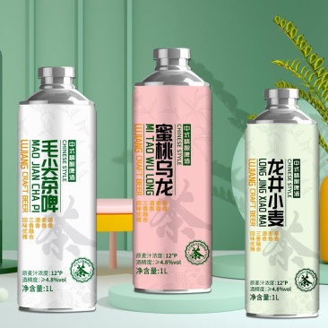 12度优质白啤，茶啤，精酿啤酒，1升6桶装