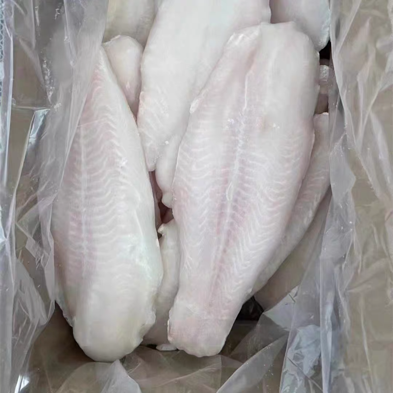 新鲜带皮巴沙鱼柳龙利鱼巴沙鱼片商用20斤龙利鱼片去皮
