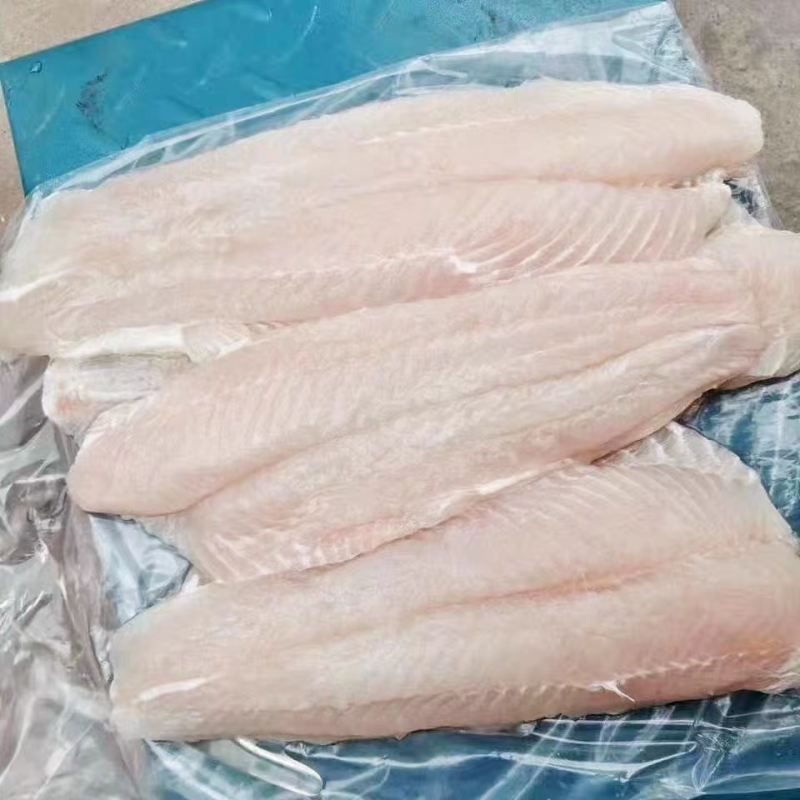 新鲜带皮巴沙鱼柳龙利鱼巴沙鱼片商用20斤龙利鱼片去皮