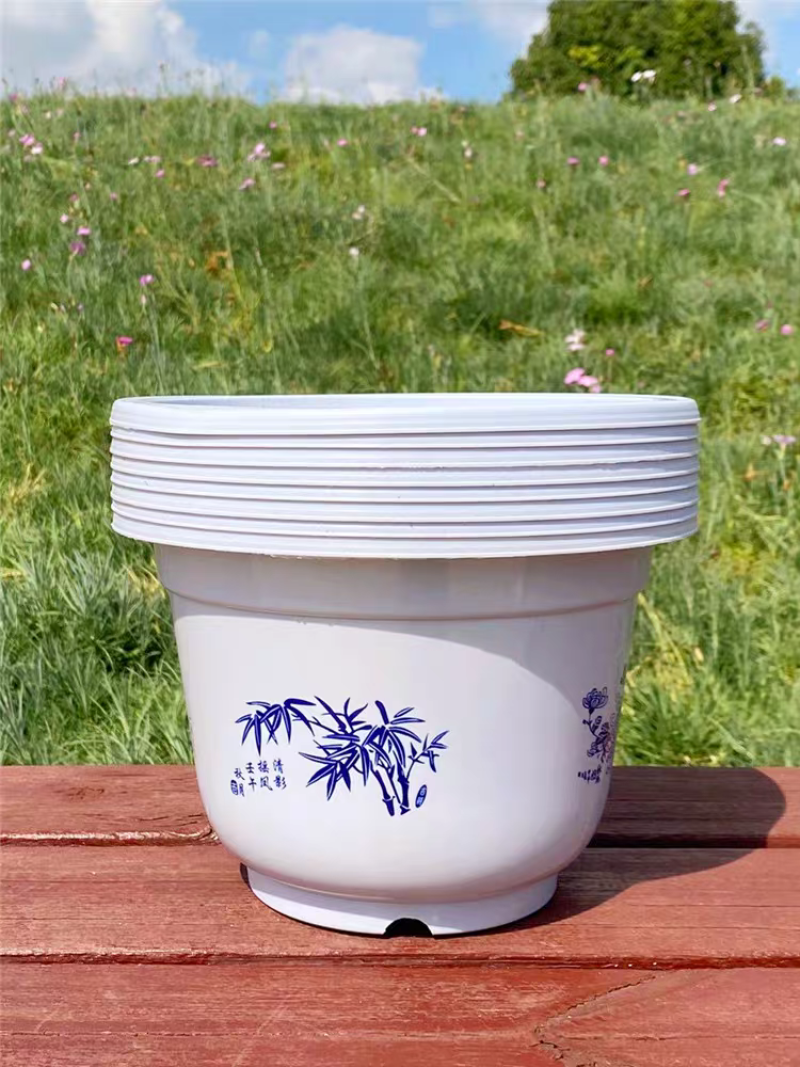 花盆白色红色塑料花盆大号加厚绿植盆栽花盆仿陶瓷厂家直销