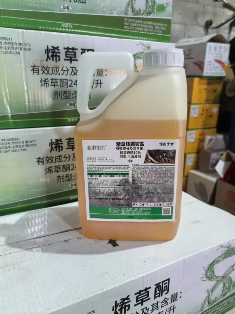 精草铵盐高浓度果园茶园田埂路边强效除草不返青控草时间长