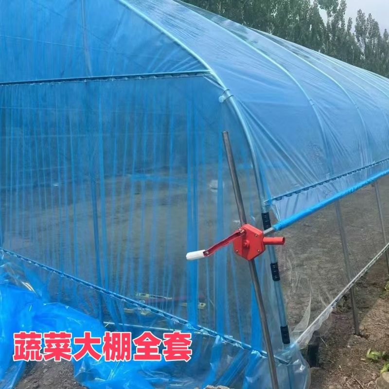 全套大棚骨架钢管蔬菜种菜保温种植温室家用西瓜草莓椭圆管棚定制