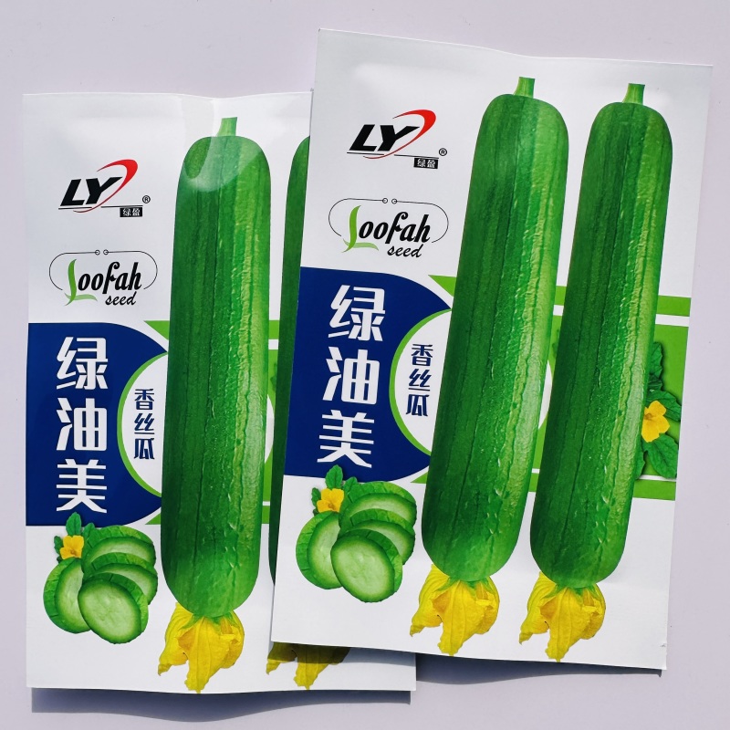 绿油美香丝瓜种子短棒油亮丝瓜种籽杂交油绿丝瓜品种瓜香味浓