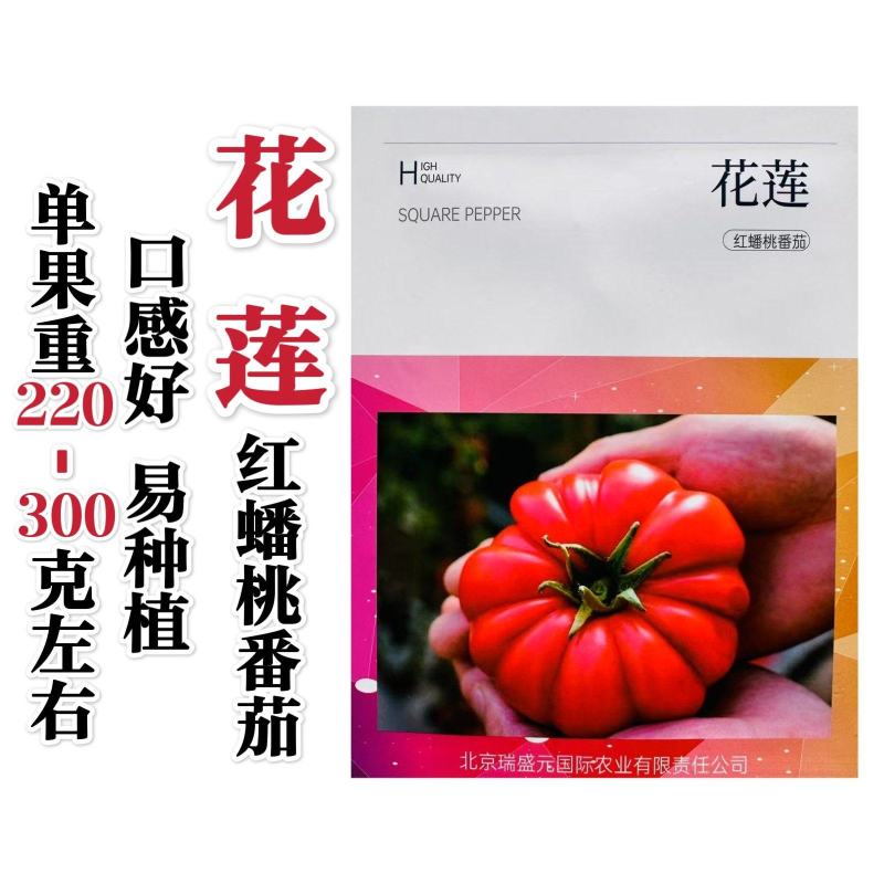 花莲红蟠桃番茄种子盆栽马蹄番茄种子巨型西红柿种子老品种