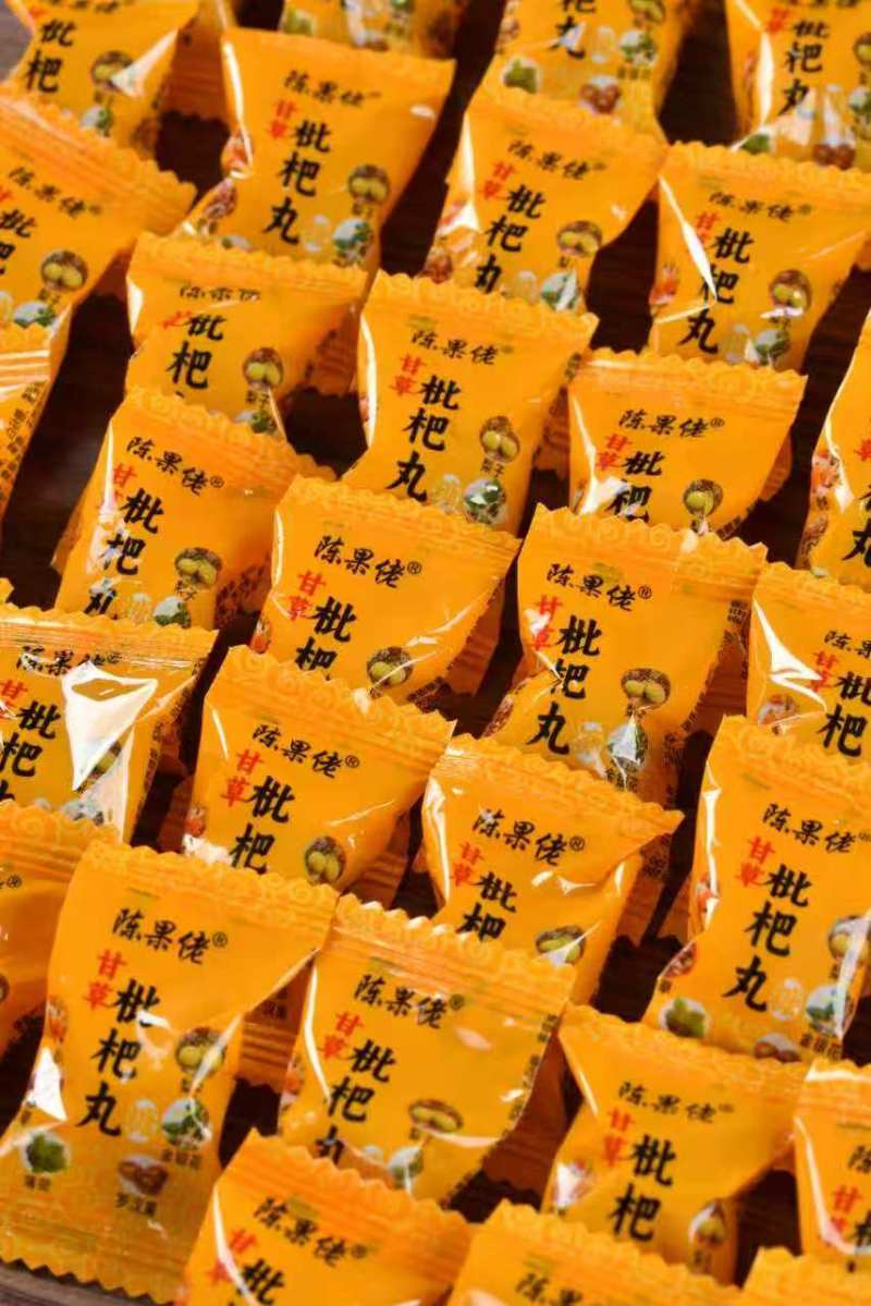 枇杷糖罗汉果丸清凉糖梨膏糖休闲零食