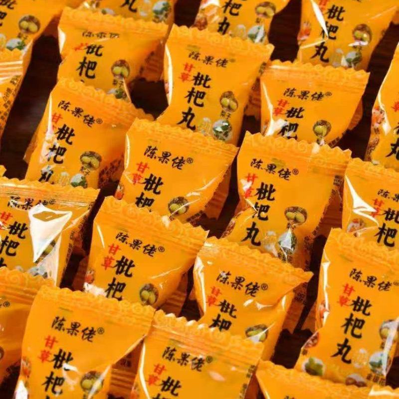 枇杷糖罗汉果丸清凉糖梨膏糖休闲零食