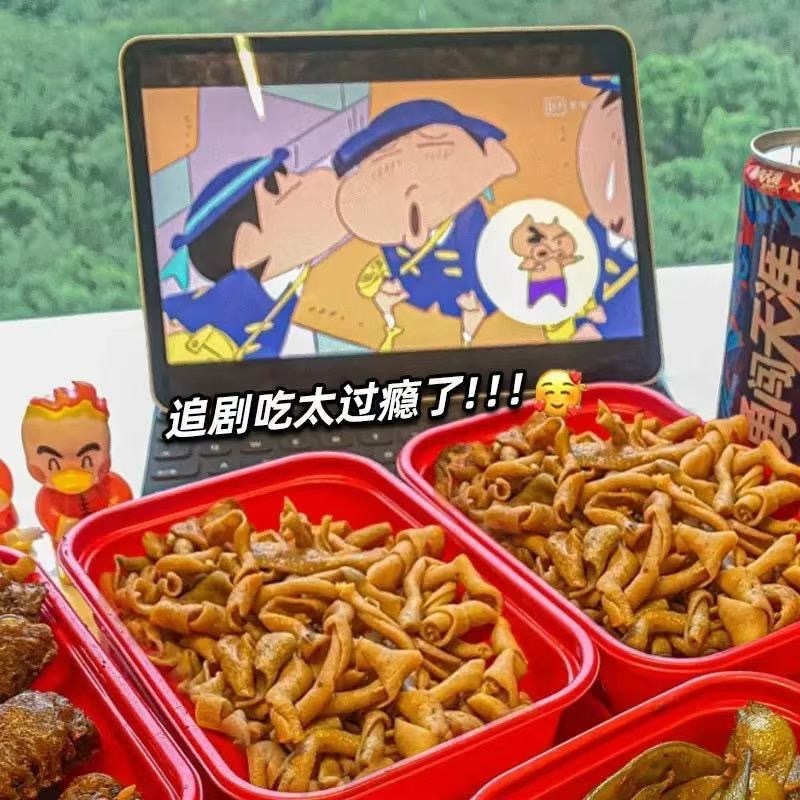 鸭肠卤鸭肠藤椒鸭肠香辣鸭肠开袋即食休闲零食门市夜市卤菜店